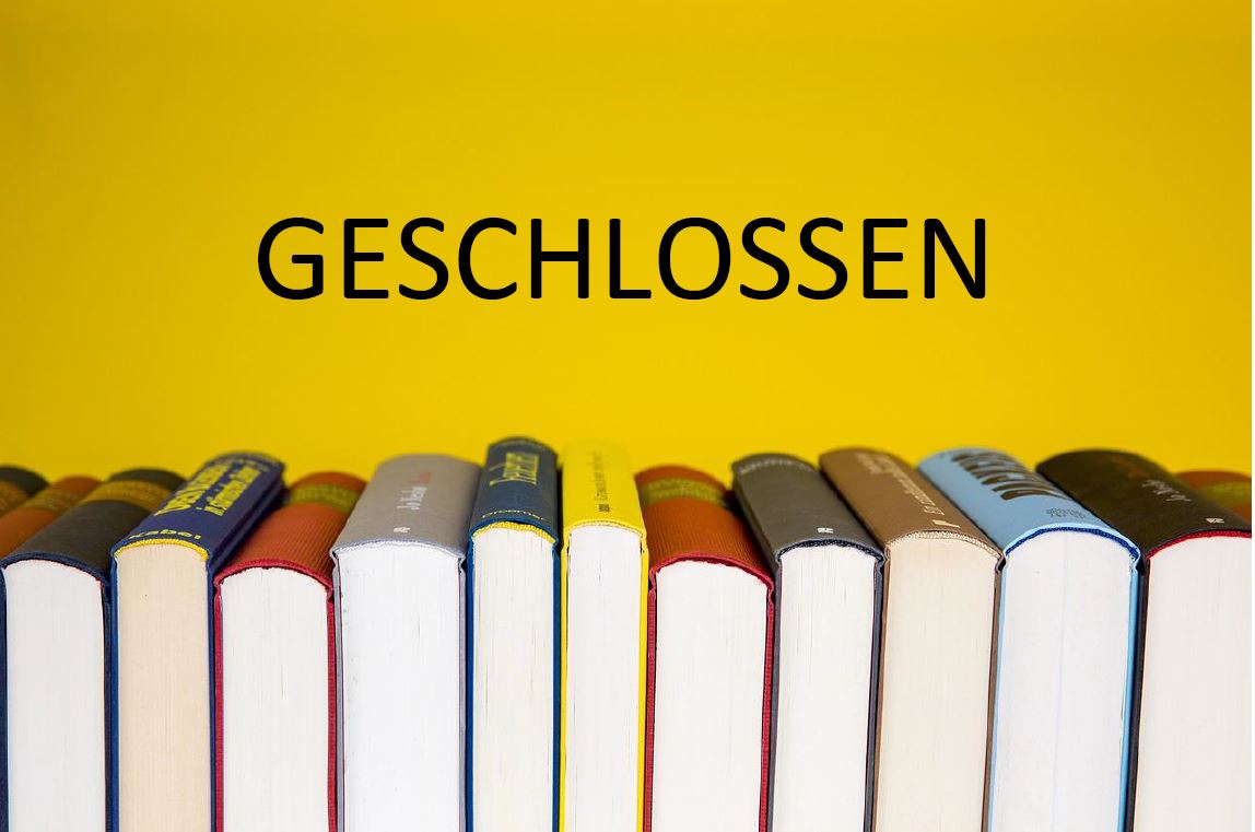 Stadtbücherei vom 27.05.2024 - 10.06.2024 geschlossen