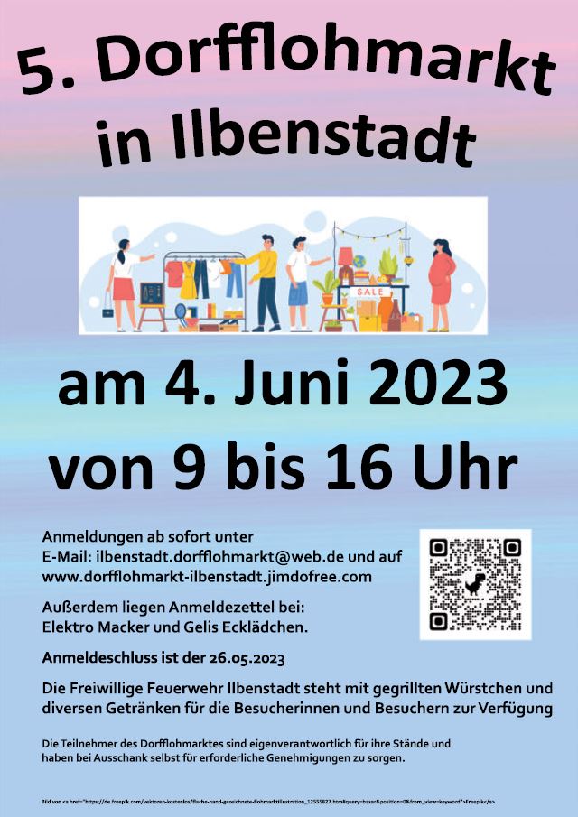 Dorfflohmarkt in Ilbenstadt am 04.06.2023
