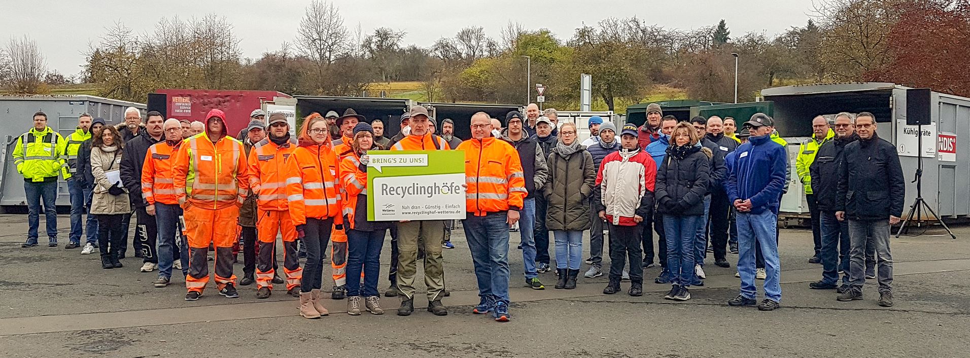 Recyclinghof-Mitarbeiter informieren sich – Recyclinghöfe bleiben am 31. Oktober zu