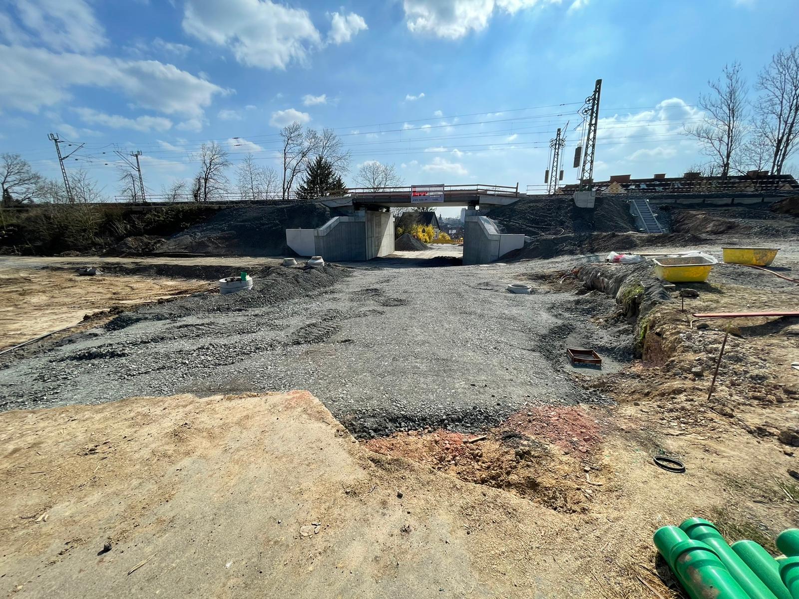 Baustelle der K 3187 - Dorn-Assenheimer Straße