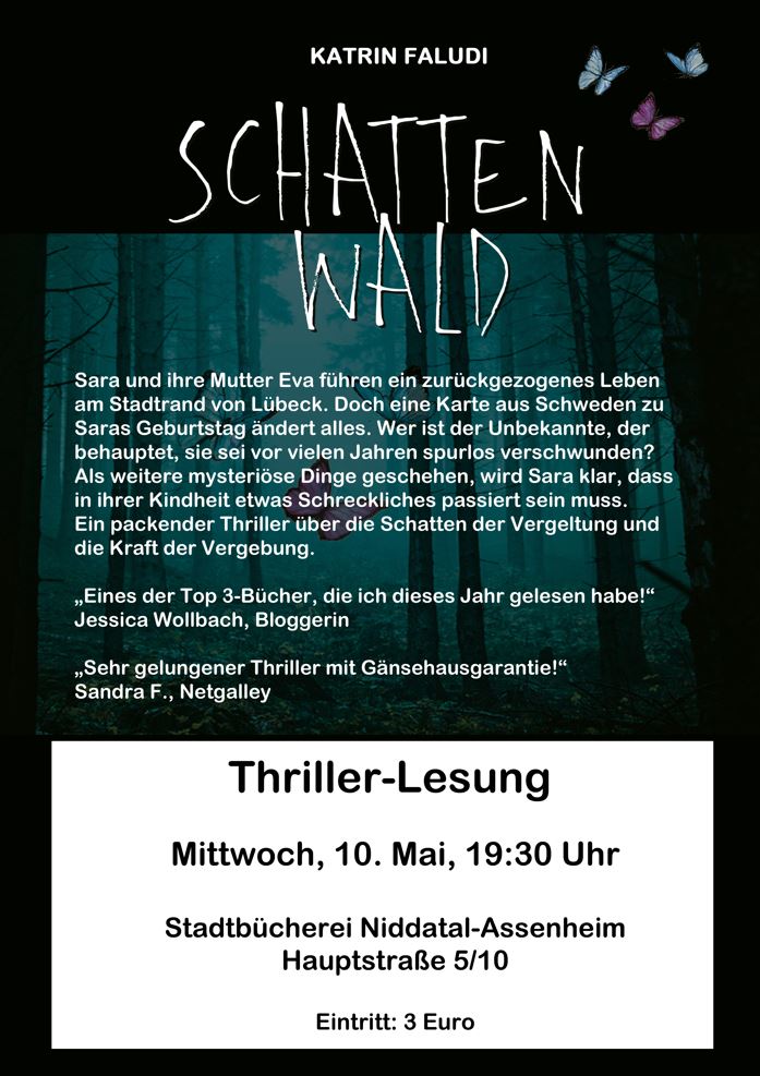 Thriller mit geistlicher Botschaft - Lesung am 10. Mai in der Stadtbücherei Niddatal