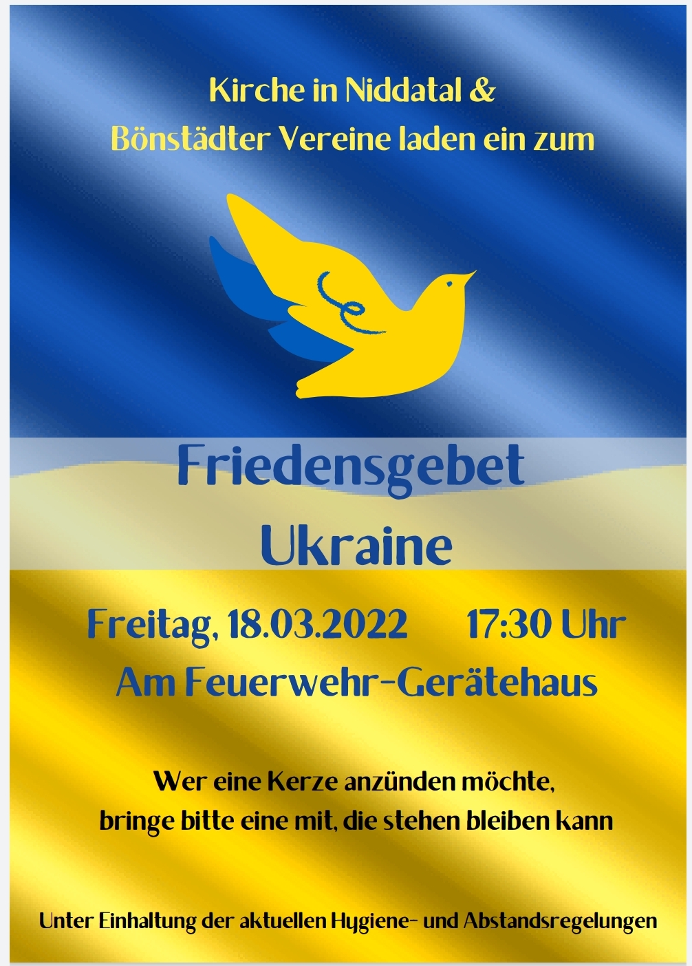 Friedensgebet Ukraine am 18.03.2022