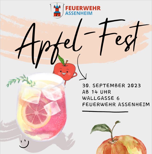 Apfelfest der FFW Assenheim am 30.09.2023