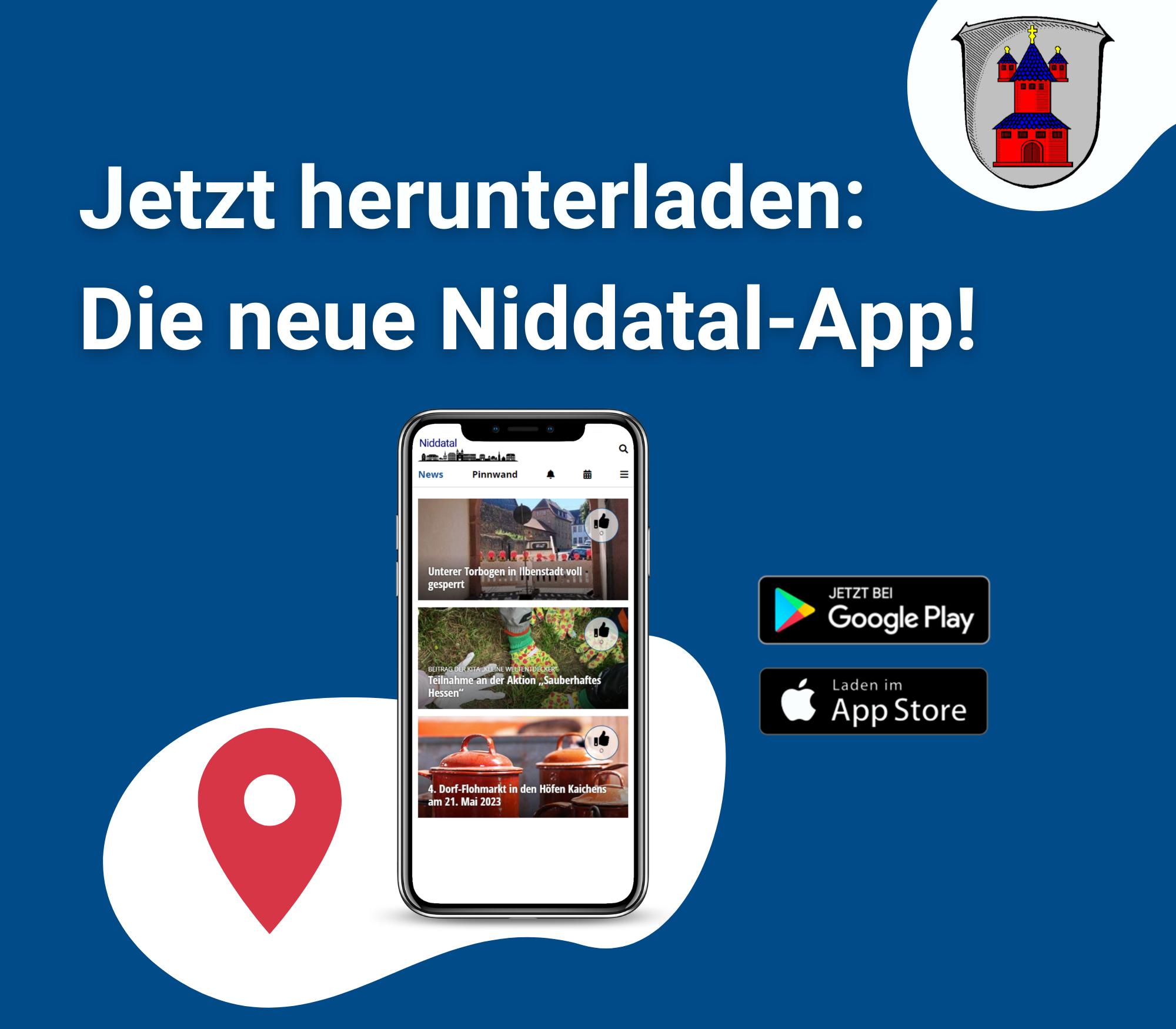 Start frei für unsere neue Niddatal-App!