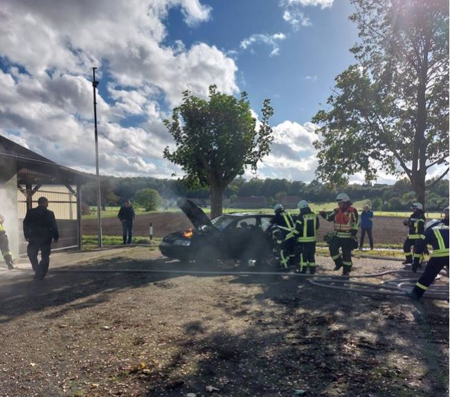 Abschlussübung der Feuerwehren Ilbenstadt und Assenheim
