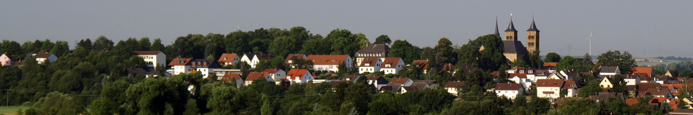 Die Bannergrafik zeigt einen Überblick über Niddatal, Ilbenstadt